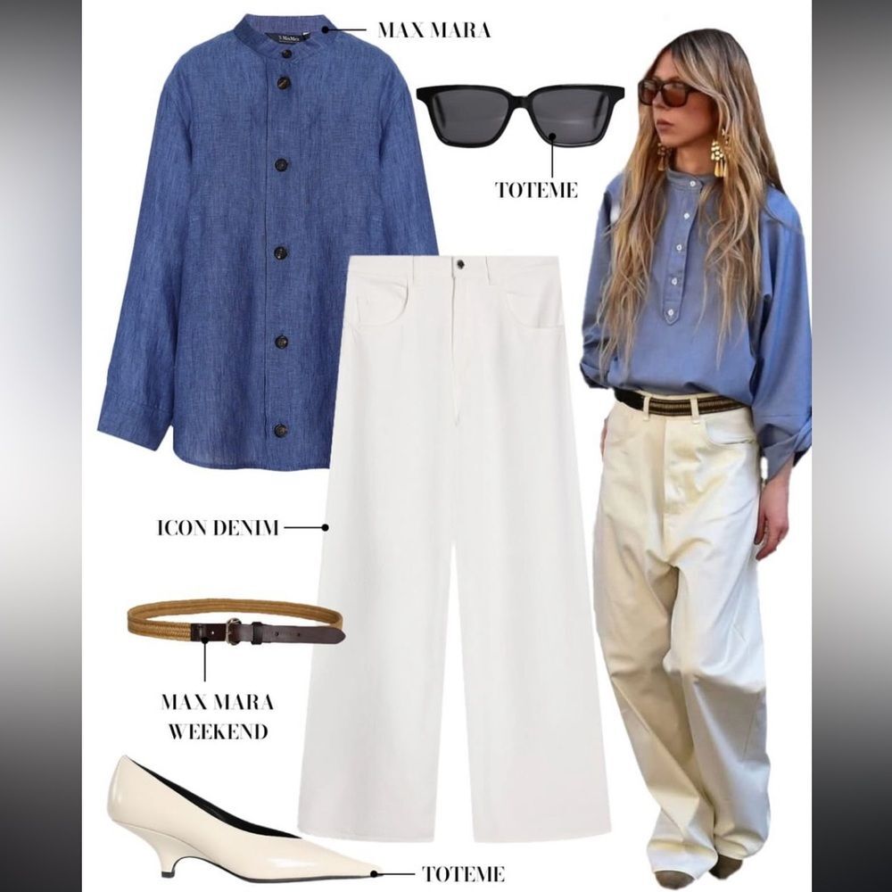 SPANX White Jean Trousers Wide Leg sz XL W32 Retail $148 Classic Preppy Coastal - Picture 13 of 13
